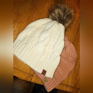 2 winter hats